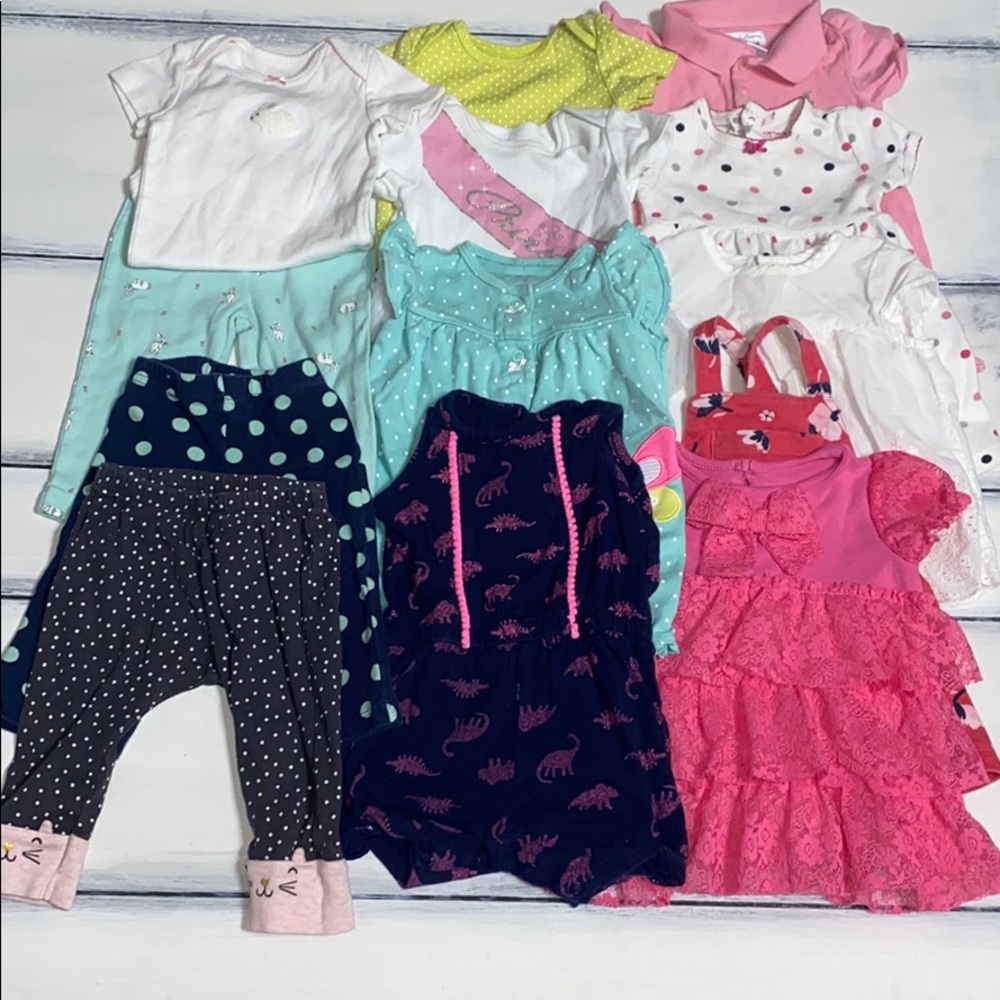 6 mo. Spring/Summer Girl's 12 pc bundle